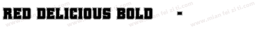 Red Delicious Bold 普通字体转换